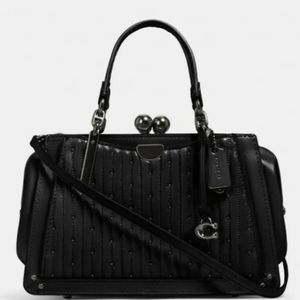 Coach Kisslock Dreamer 21 with quilting and rivets NWT